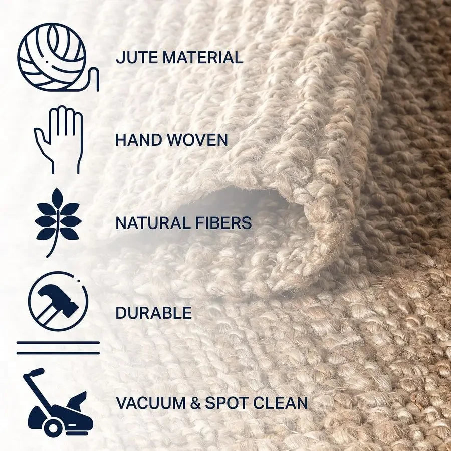 Hand Woven Jute Rug