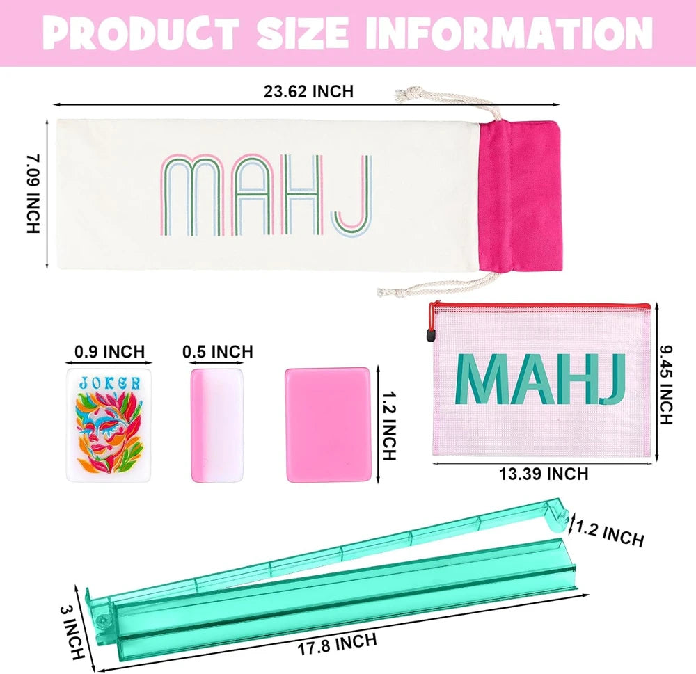 Ceenna American Mahjong Set Pink