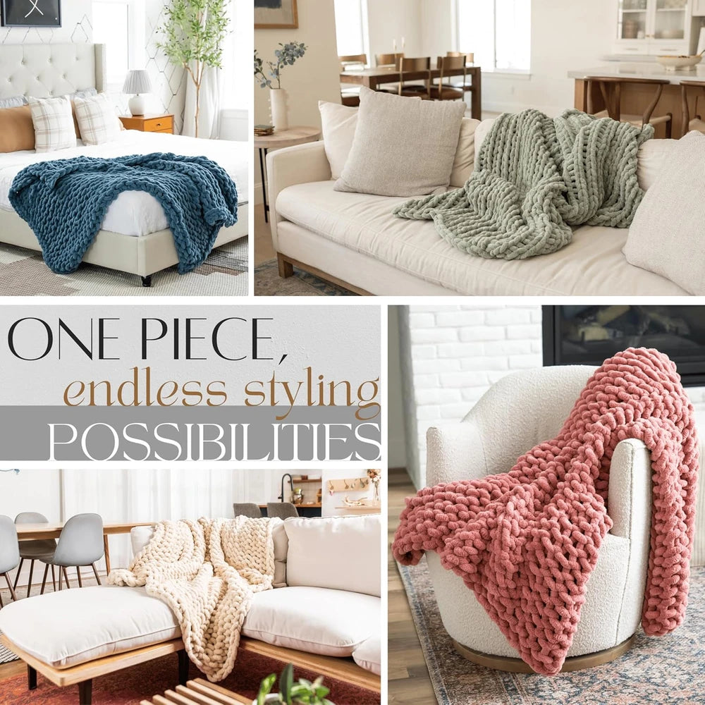 Samiah Luxe Chenille Throw