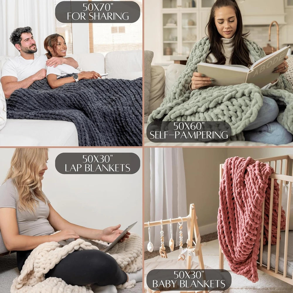 Samiah Luxe Chenille Throw